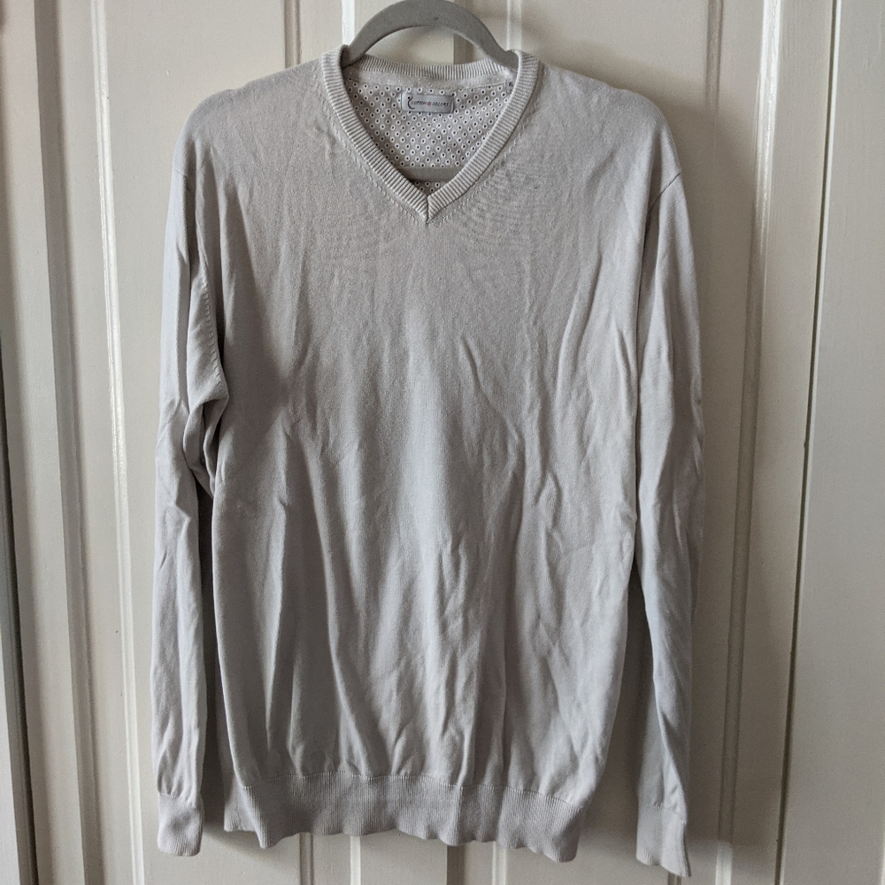 Gray 100% Cotton Sweater